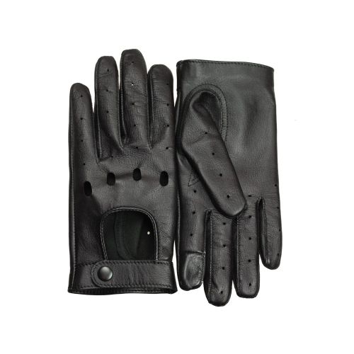 ROAD TAP - Męskie rękawiczki skórzane samochodowe z funkcją obsługi ekranów dotykowych, rękawiczki dotykowe