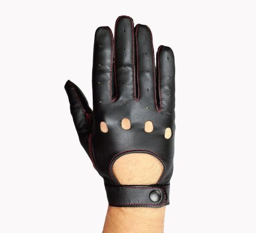 FORM - Personalizowane skórzane rękawiczki samochodowe, opcja dotykowa i kolorowa nitka pod kolor samochodu