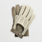 MONZA - Stylowe męskie rękawiczki samochodowe w stylu włoskim, rękawiczki z tkaną siatką