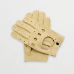 CLUB - Męskie rękawiczki samochodowe irchowe