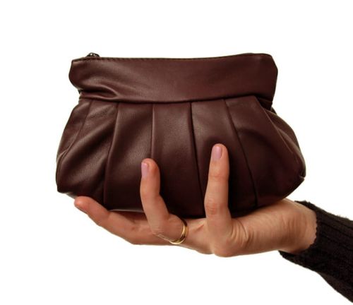 Śliczna kosmetyczka skórzana - Mini